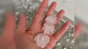 Maltempo, grandine gigante tra Claut e Rauscedo