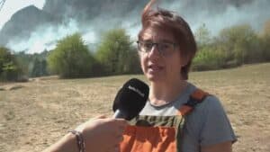 Incendio minaccia Amaro, corsa contro il tempo