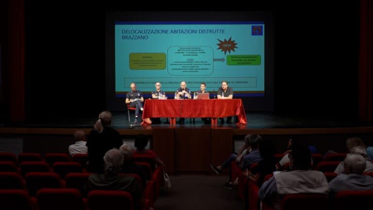 Frana di Brazzano, ristori e lavori di sicurezza: la Regione fa il punto con i cittadini