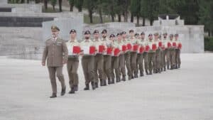 Accolti a Redipuglia 32 Caduti nel 15-18 ritrovati in Slovenia