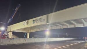 Cessalto, varata la campata del nuovo cavalcavia della A4