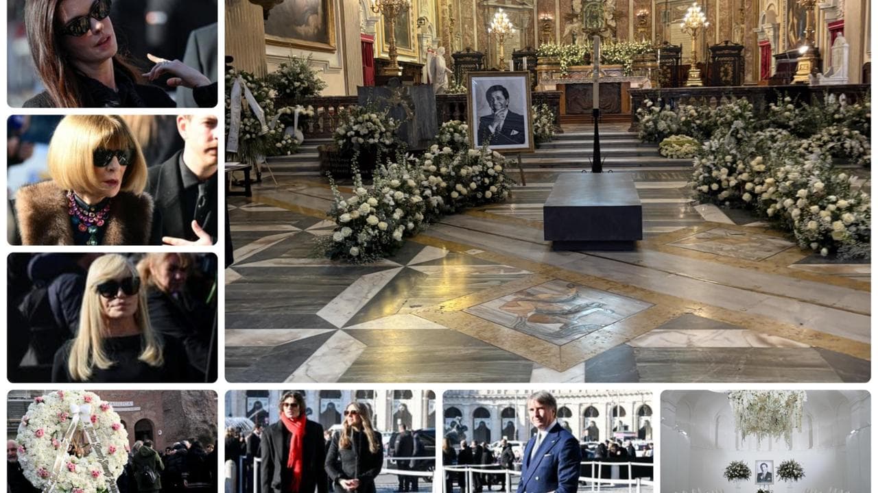 Addio a Valentino, Roma saluta il maestro della moda: star, stilisti e una folla commossa ai funerali