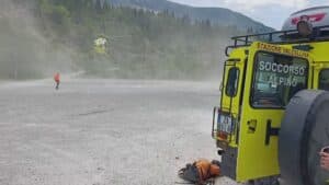 Bloccato dal panico sulla Ferrata: salvato con l’elisoccorso