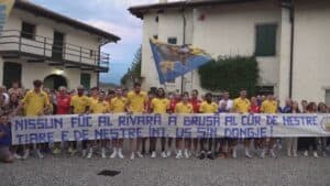 Ueb, raduno ufficiale a Villa De Claricini con la marea gialla